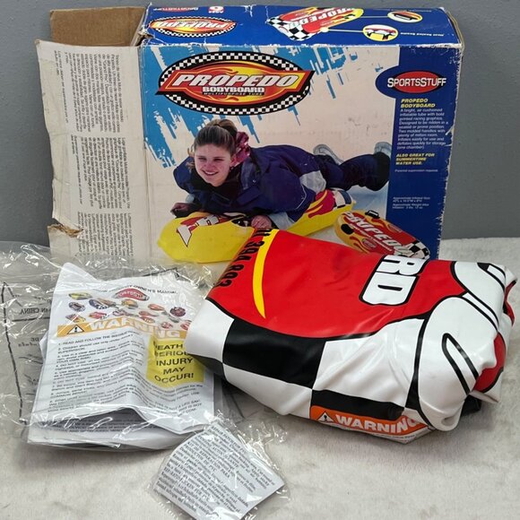 SportsStuff Propedo Bodyboard Sled Tube Water Snow Inflatable New Distressed Box - Picture 8 of 9